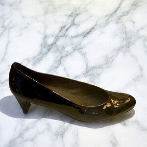 Stuart Weitzman Black Patent Leather Pumps, size 11.5